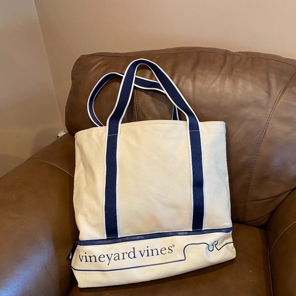 Vineyard Vines Bags Vineyard Vines Large Canvas Tote Beach Bag Poshmark